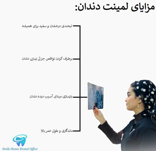 مزایای لمینت دندان